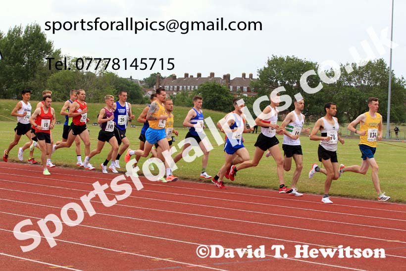 Senior mens 5000 metres, 2022 Northern Senior and Under-20 Champs., Wavertree Athletics Centre, Liverpool. Photo: David T. Hewitson/Sports for All Pics